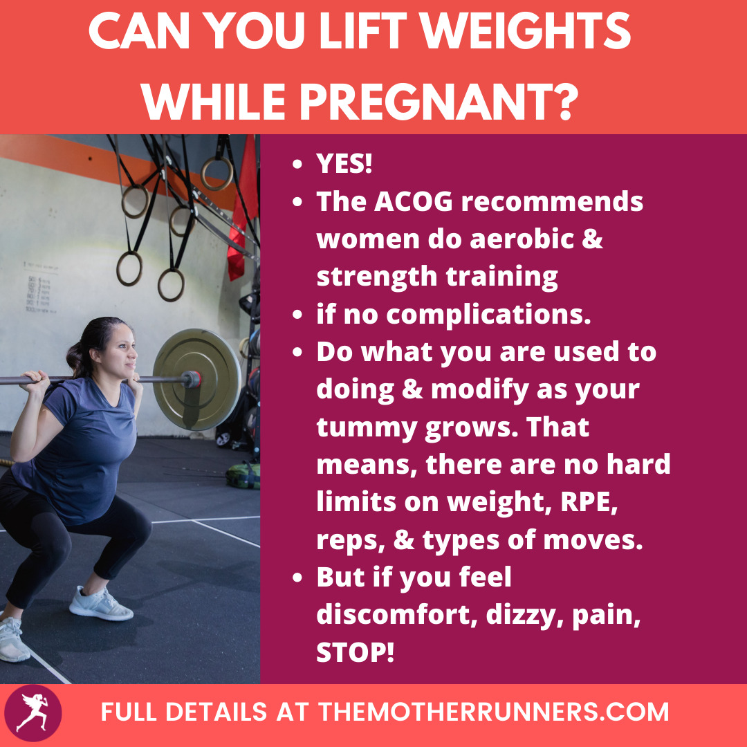 Can You Lift Weights While Pregnant The Mother Runners