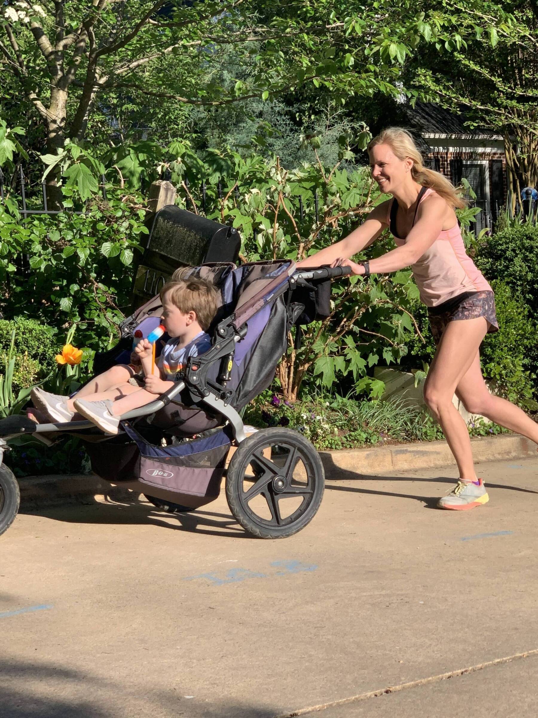 Keep your toddler in the stroller