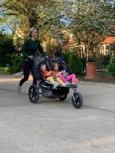 Stroller running 101: pack snacks!