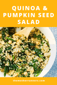 Post-run quinoa and pumpkin seed salad