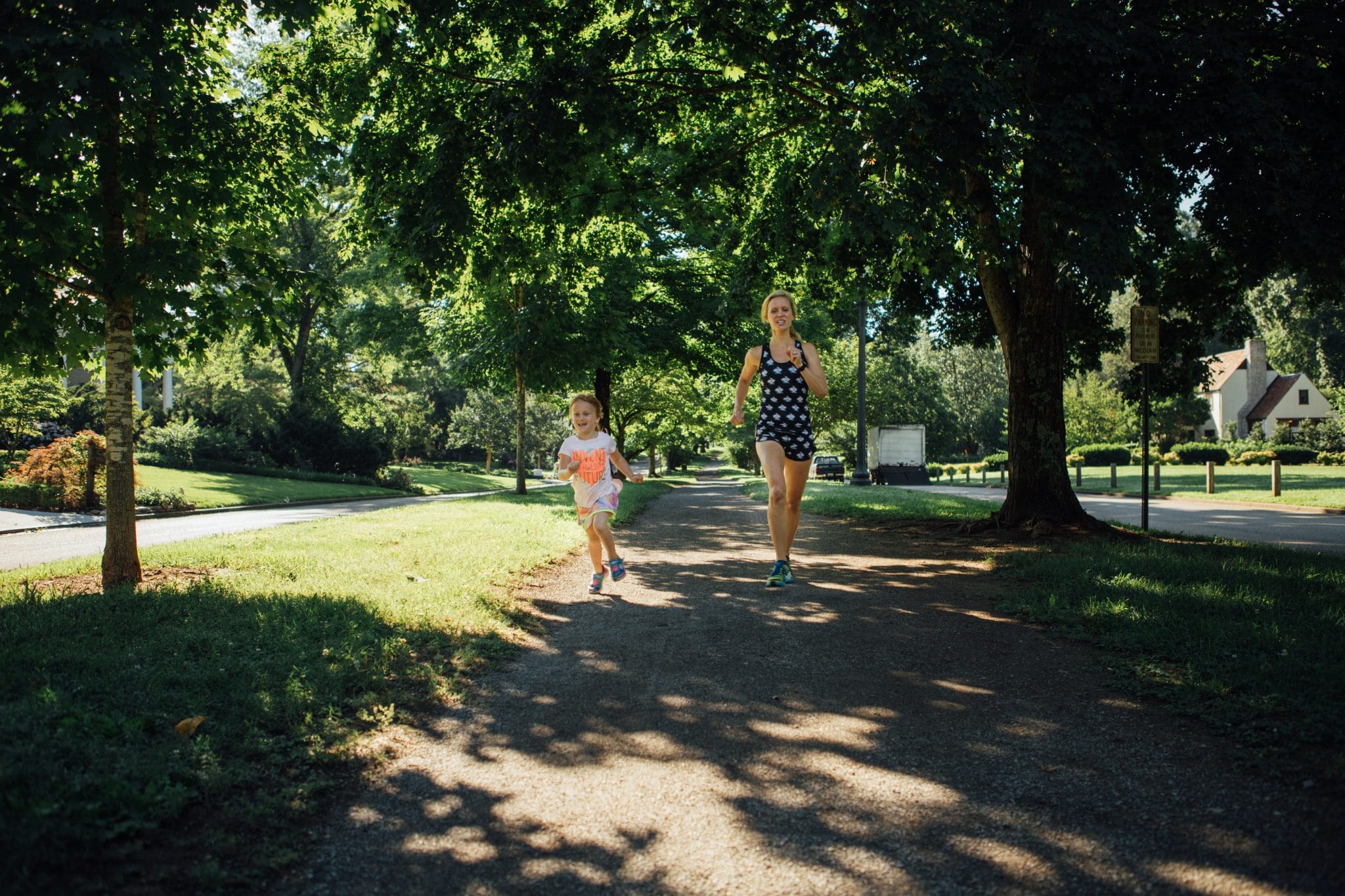 mother runners running in a pandemic