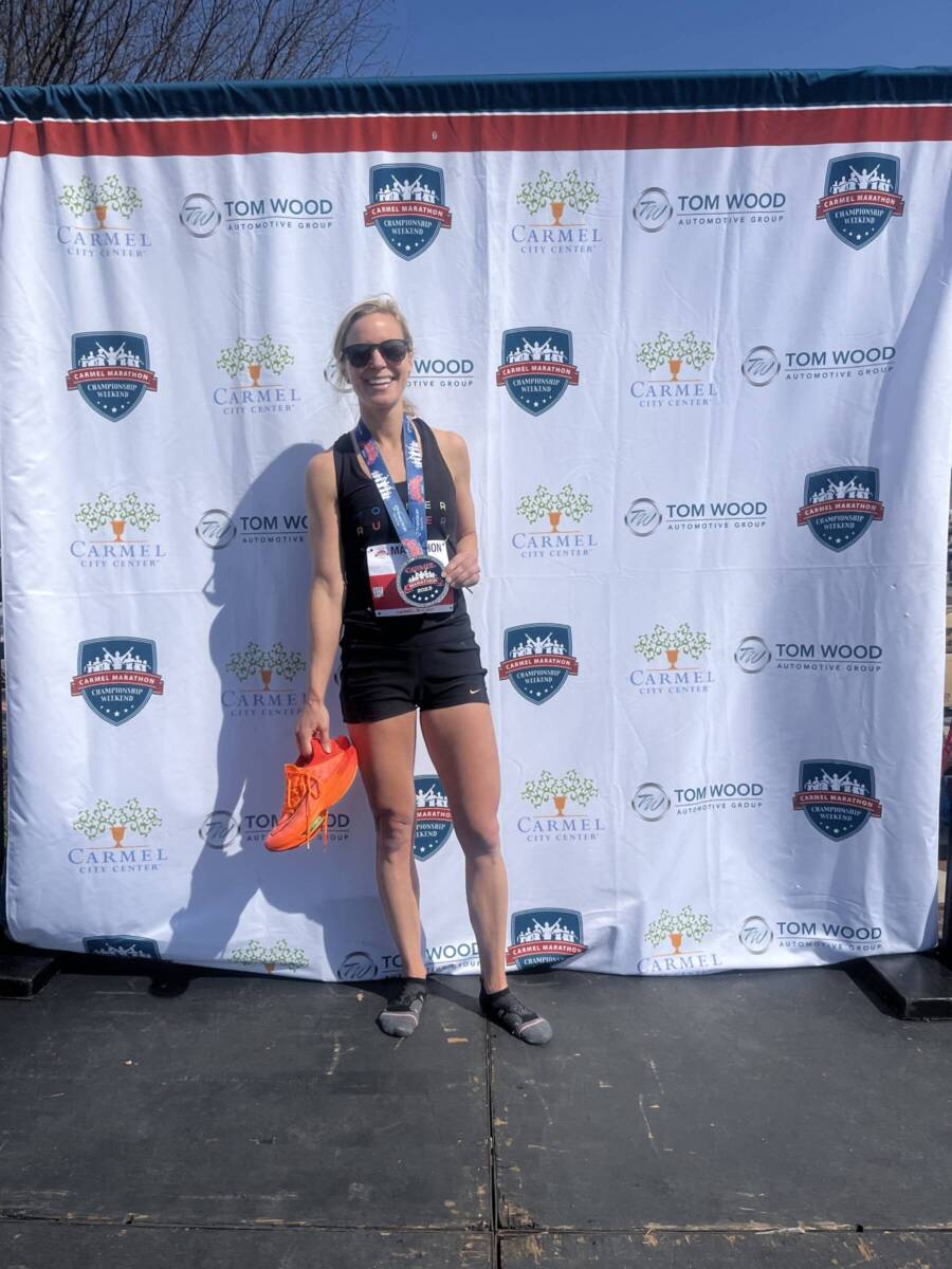 whitney at Carmel marathon