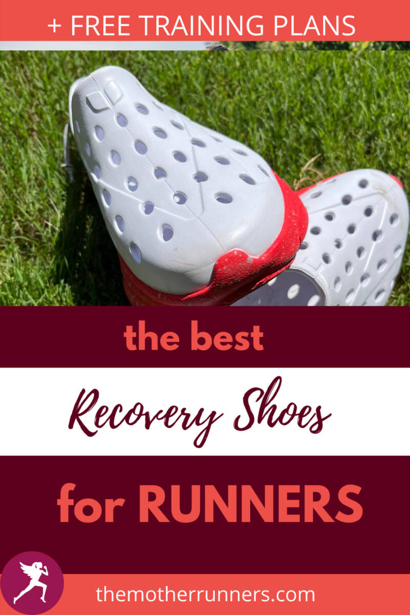 A pinterst pin for the best recovery shoes for runners.