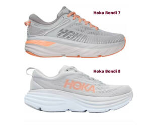 Hoka Bondi 7 and 8