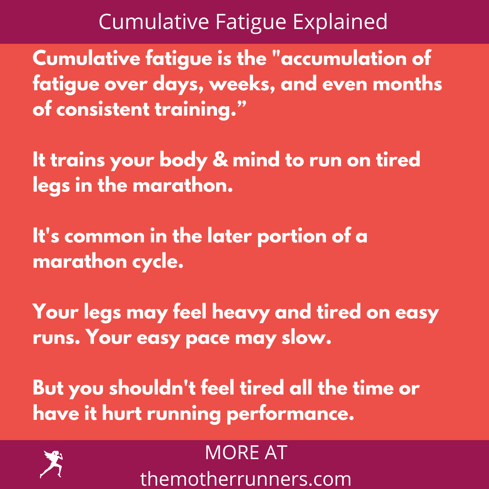 cumulative fatigue in running post