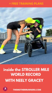 Stroller mile record holder pin