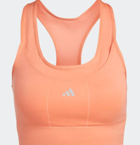 orange Adidas pocket bra