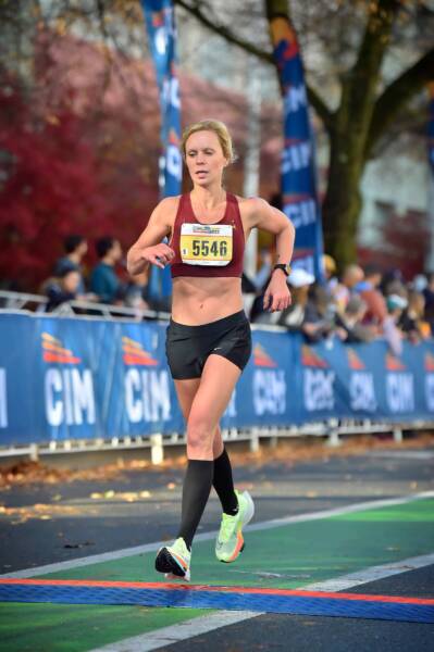 whitney running a downhill marathon