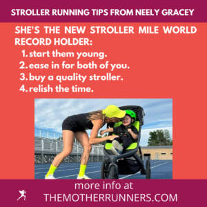 stroller running tips graphic from Neely Gracey