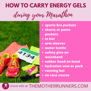 carry energy gels during a marathon instagram post