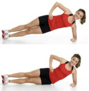 side plank hip lift