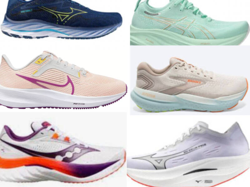 best running shoes of 2024-6 running shoes in various colors