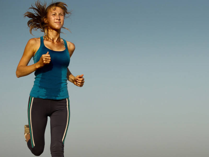 ocd runner running in desert