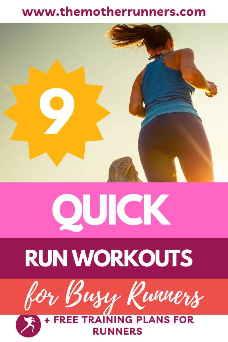 quick running workouts for busy runners pin