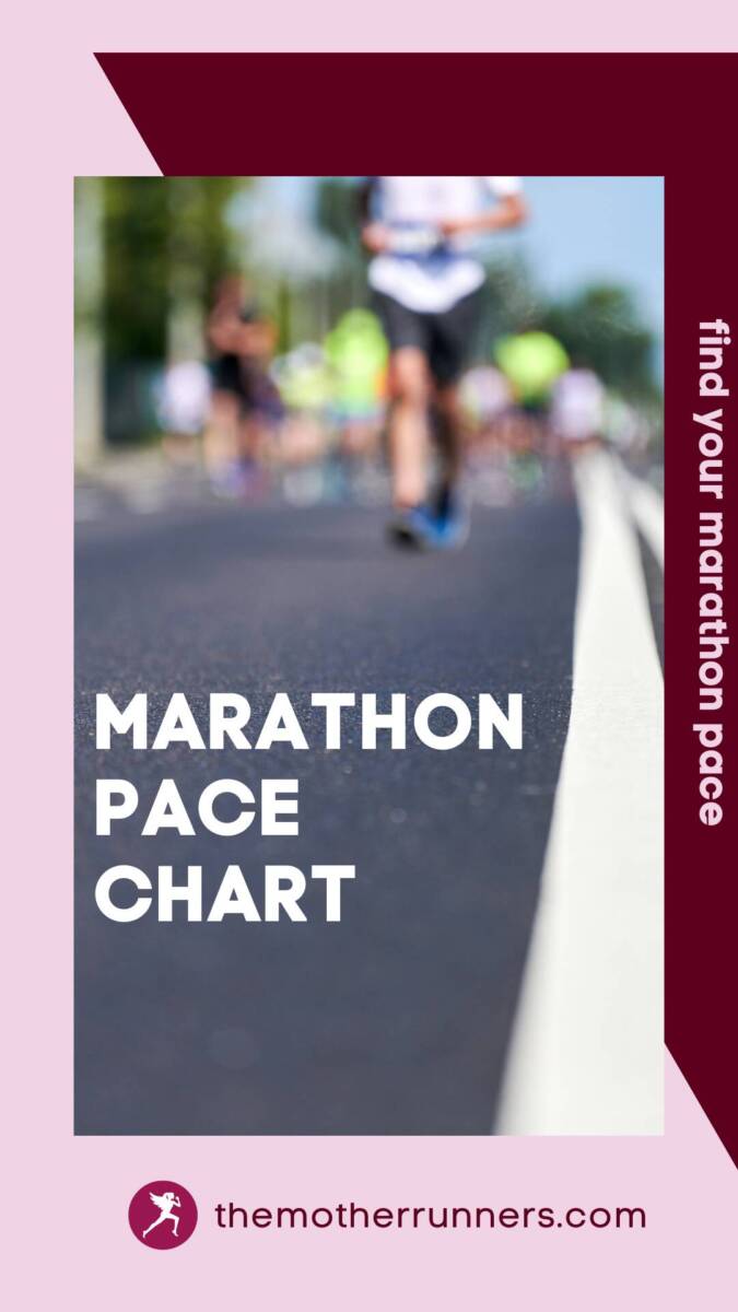 marathon pace chart pin