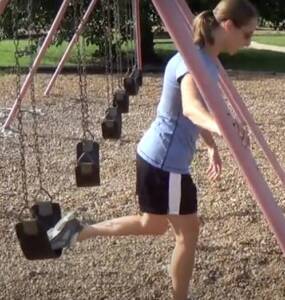 swing set split squat